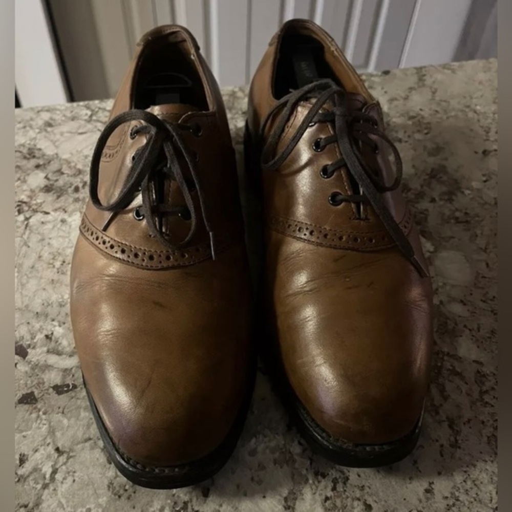Allen Edmonds Corporate Casuals Oxfords Leather Shoes Cap Toe Size 9.5D